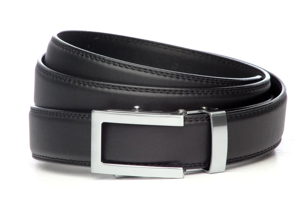 1.25" Black Leather w/buckle