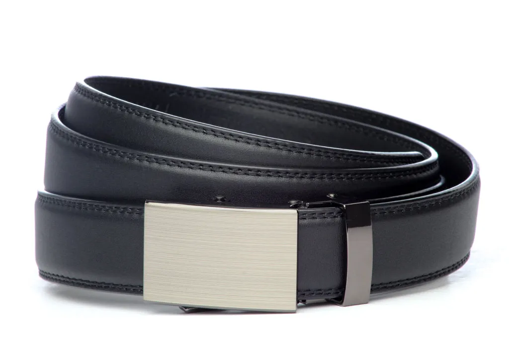 1.25" Black Leather w/buckle