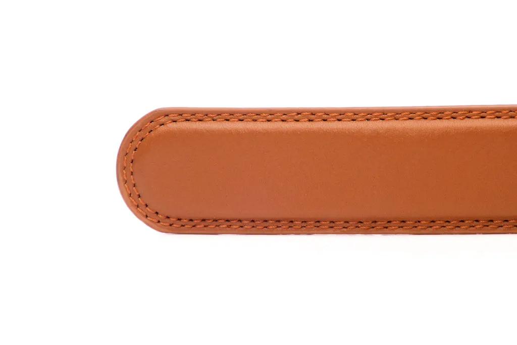 1.25" Saddle Tan Leather Strap