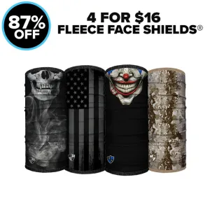 4 For $16 Fleece Face Shields