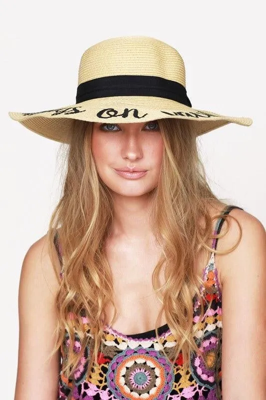 ‘Always On Vacay’ Beach Hat