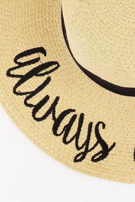 ‘Always On Vacay’ Beach Hat