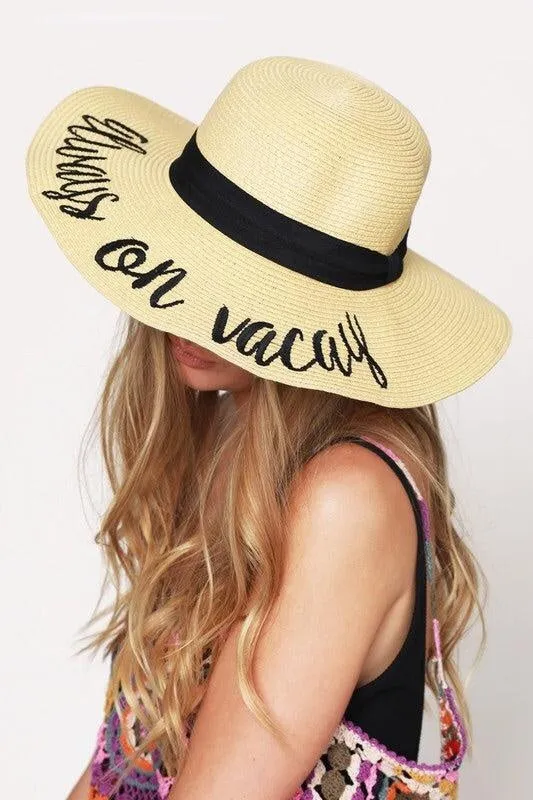 ‘Always On Vacay’ Beach Hat