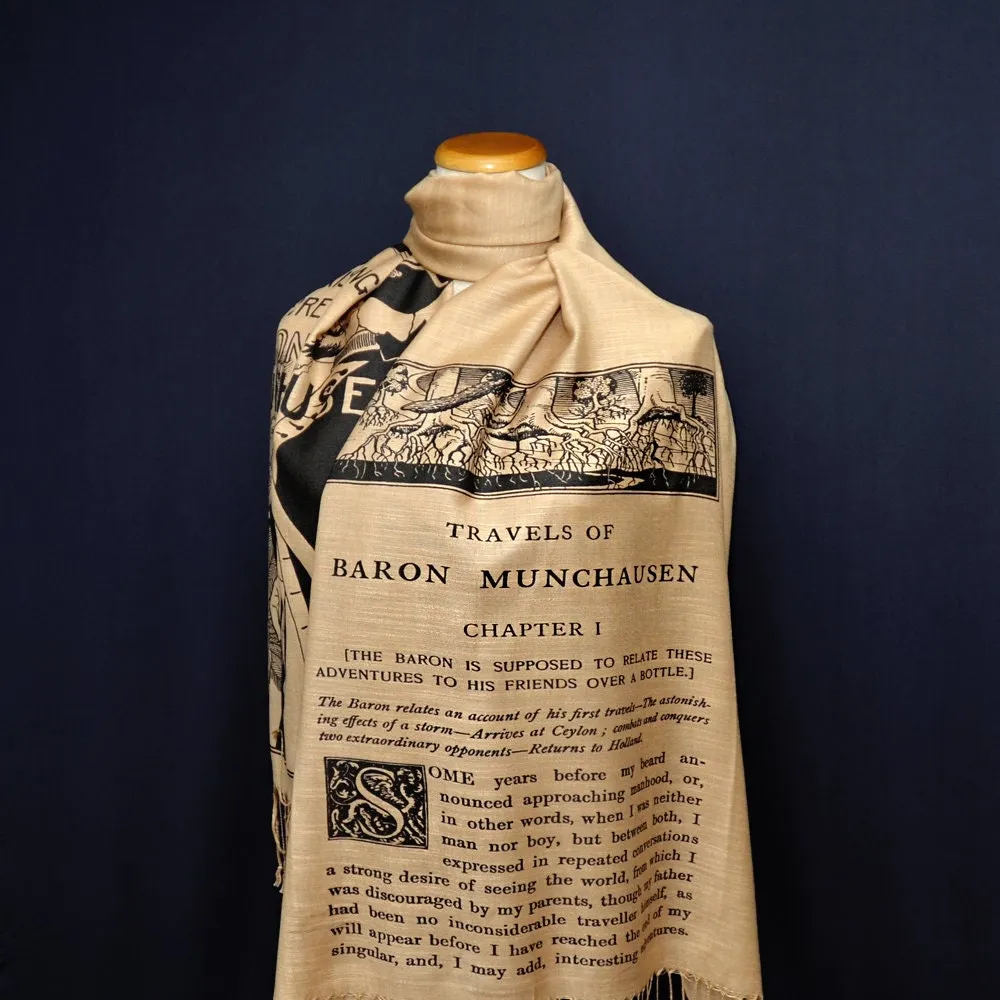 Baron Munchausen by  Rudolf Erich Raspe Scarf/Shawl