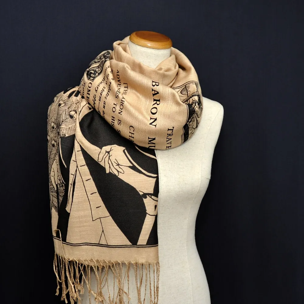 Baron Munchausen by  Rudolf Erich Raspe Scarf/Shawl
