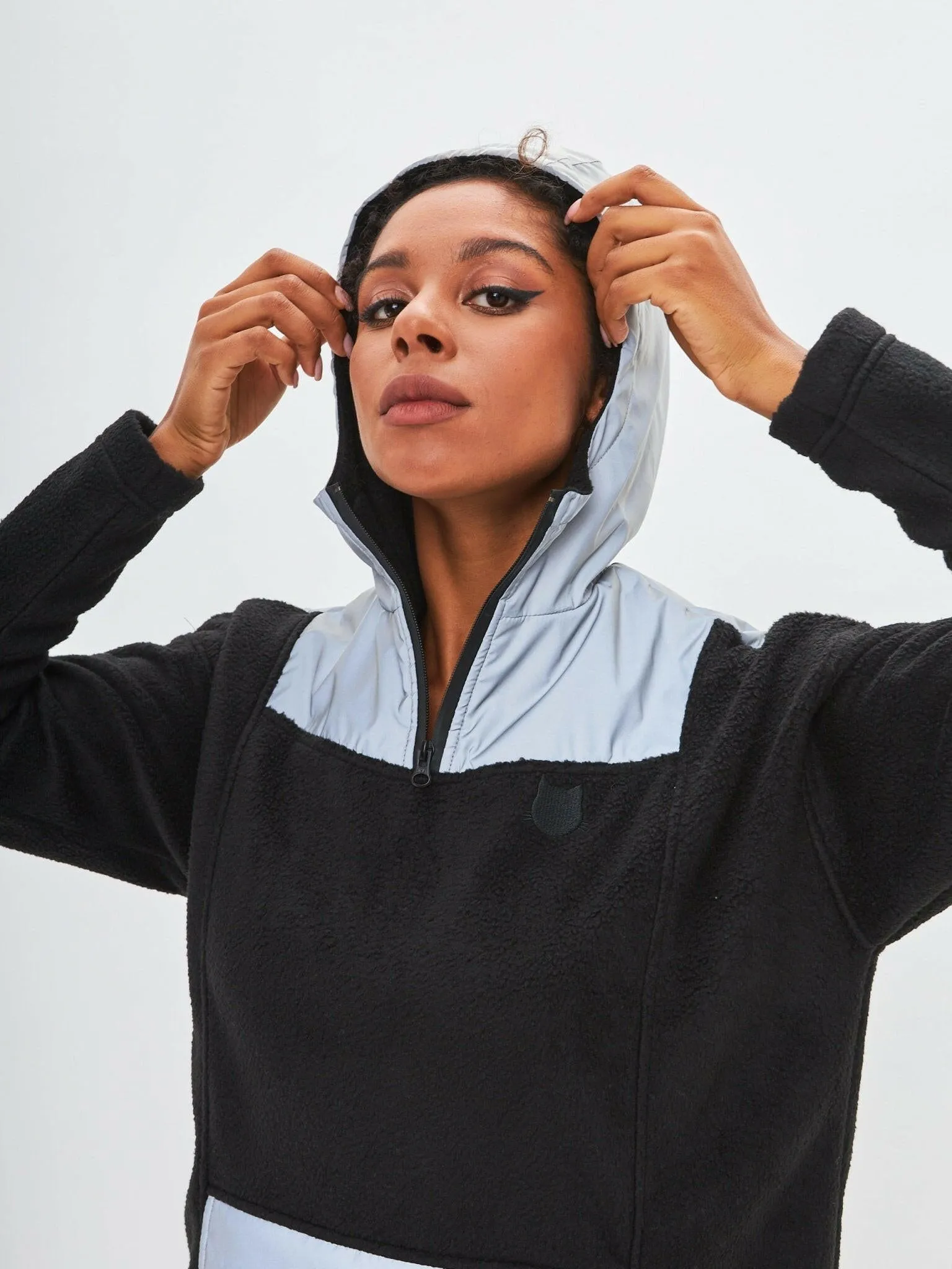 Black Fleece hoodie CATRAIN