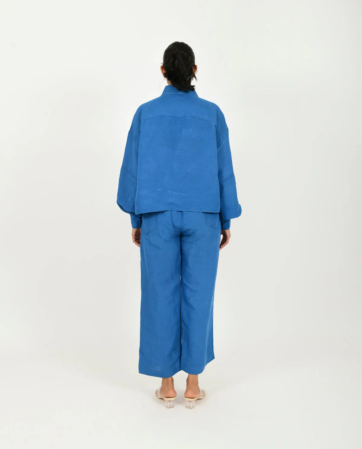 Classic Blue Linen Co-Ord Set