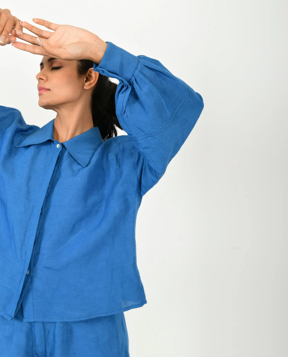 Classic Blue Linen Co-Ord Set