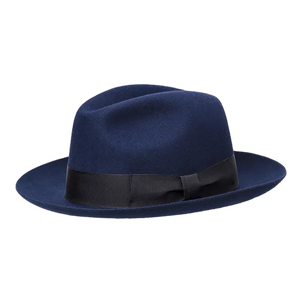 Classico 6 Rabbit Fur Felt Fedora Hat (Choice of Colors) by Wigens
