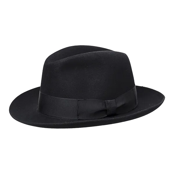 Classico 6 Rabbit Fur Felt Fedora Hat (Choice of Colors) by Wigens