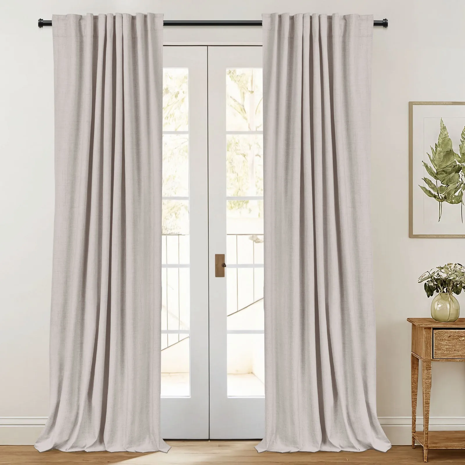 Denim Blue | Kapor Luxury Heavyweight Custom Blackout Curtains | Soft Top Back Tab