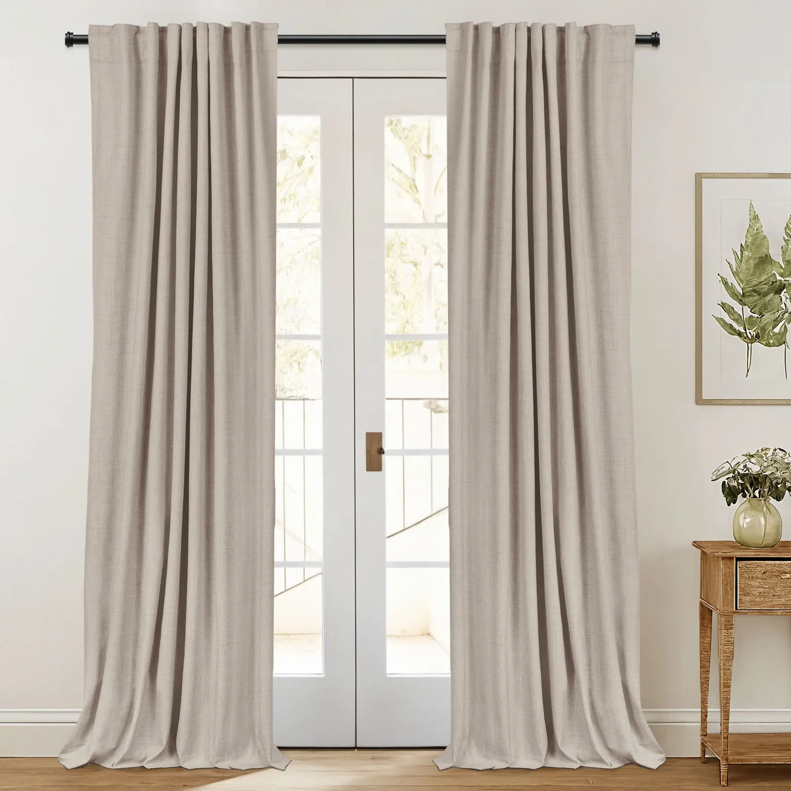 Denim Blue | Kapor Luxury Heavyweight Custom Blackout Curtains | Soft Top Back Tab