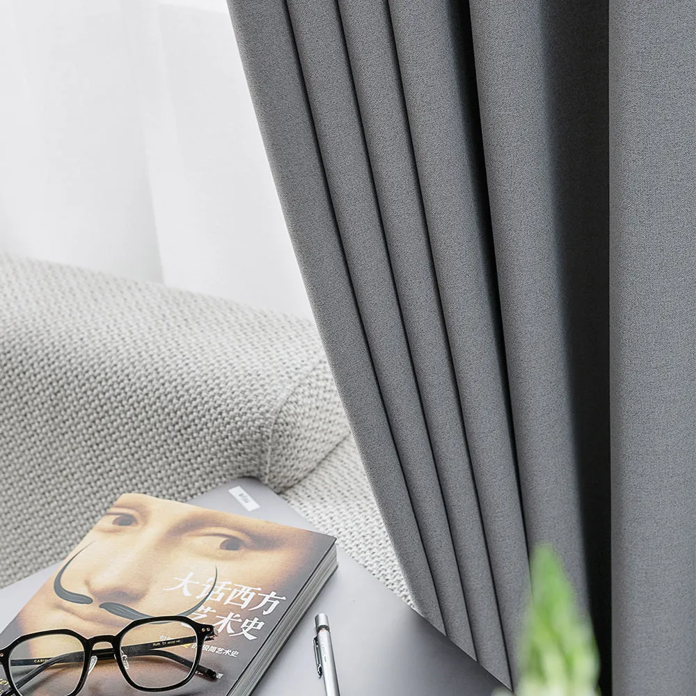 Denim Blue | Kapor Luxury Heavyweight Custom Blackout Curtains | Soft Top Back Tab