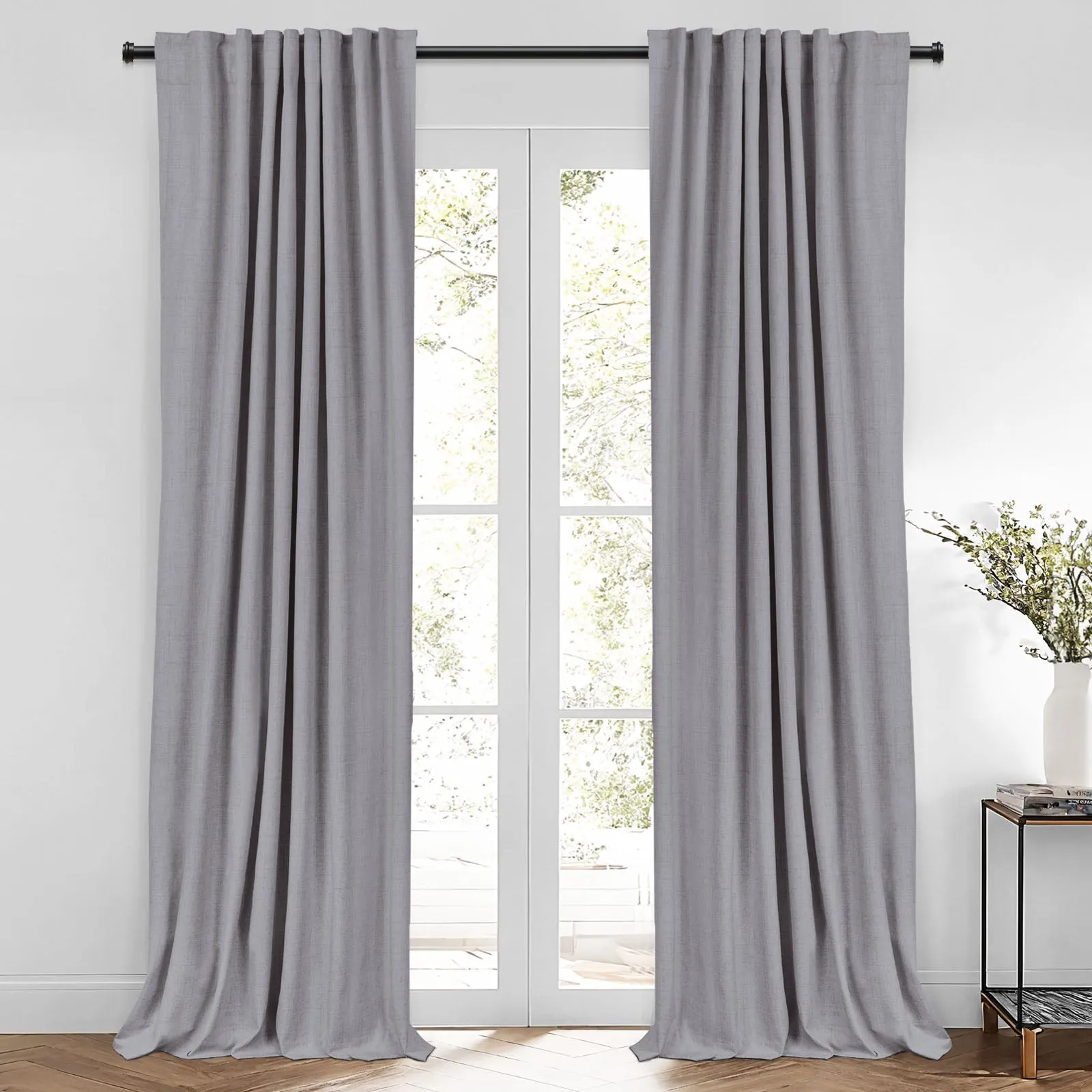 Denim Blue | Kapor Luxury Heavyweight Custom Blackout Curtains | Soft Top Back Tab