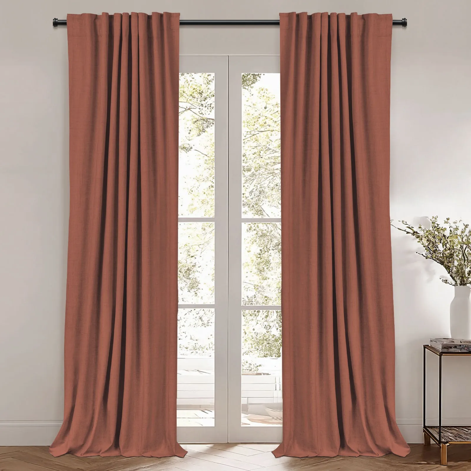 Denim Blue | Kapor Luxury Heavyweight Custom Blackout Curtains | Soft Top Back Tab