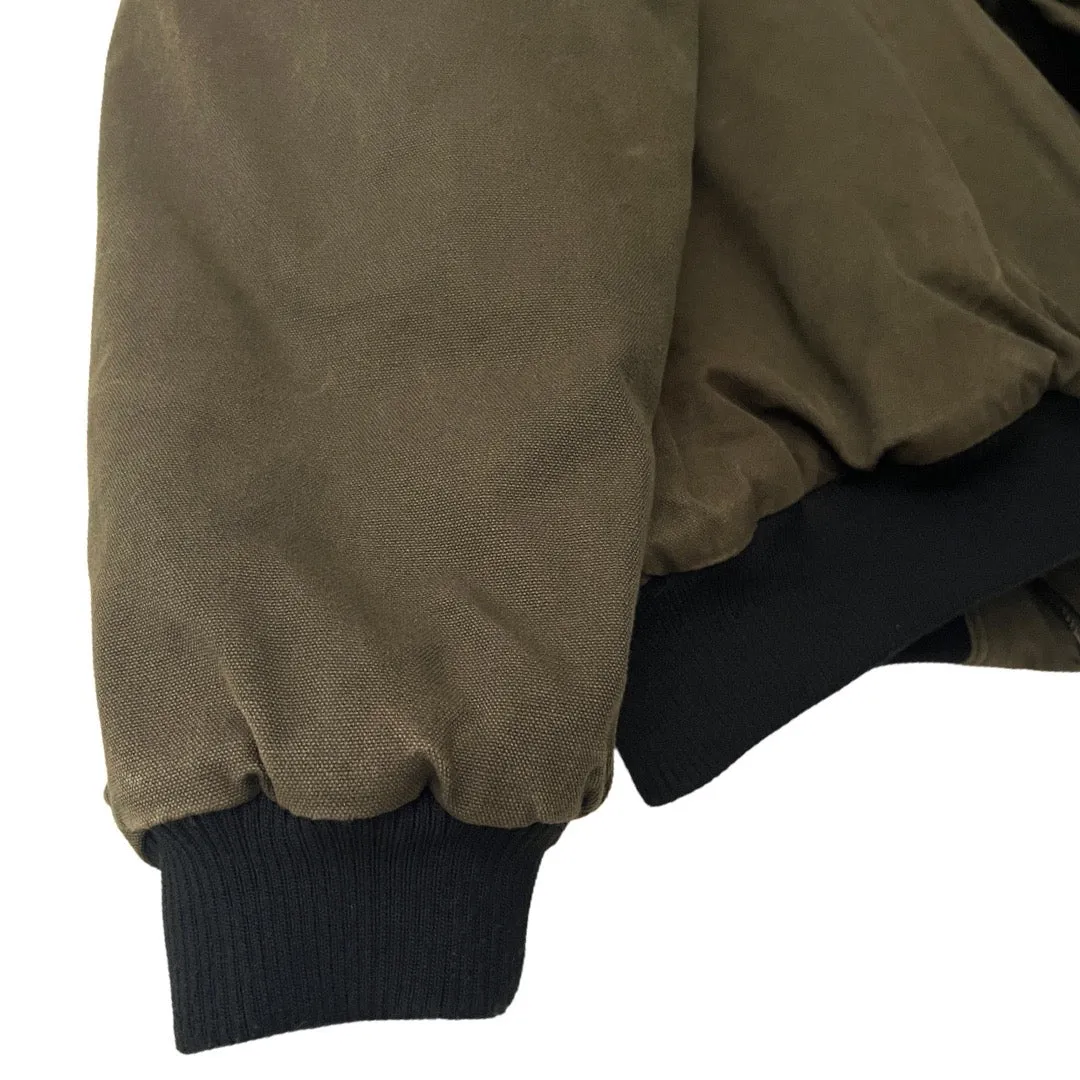 Insulated Hooded Canvas Work Jacket in Ranger / X-LARGE