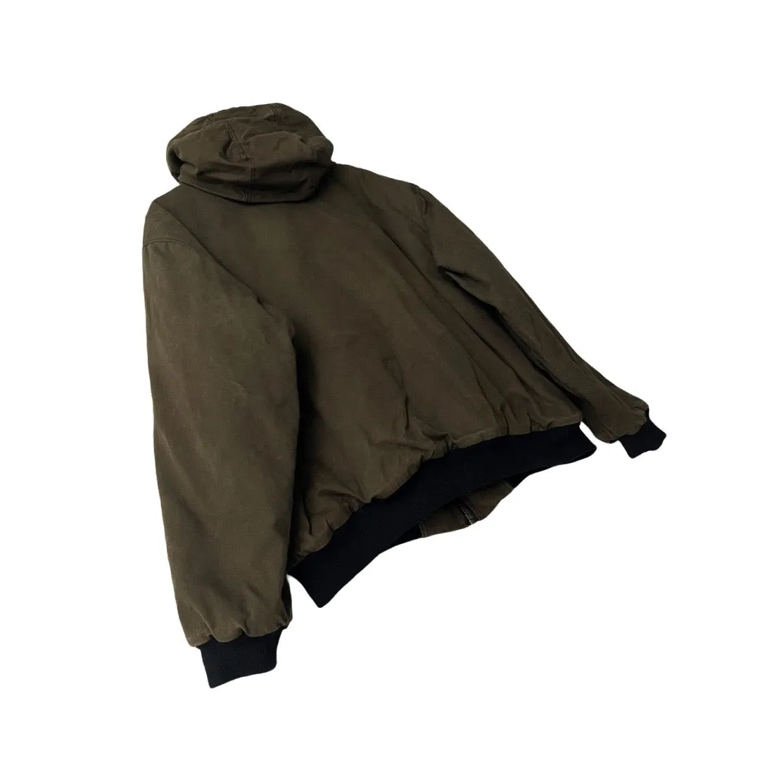 Insulated Hooded Canvas Work Jacket in Ranger / X-LARGE