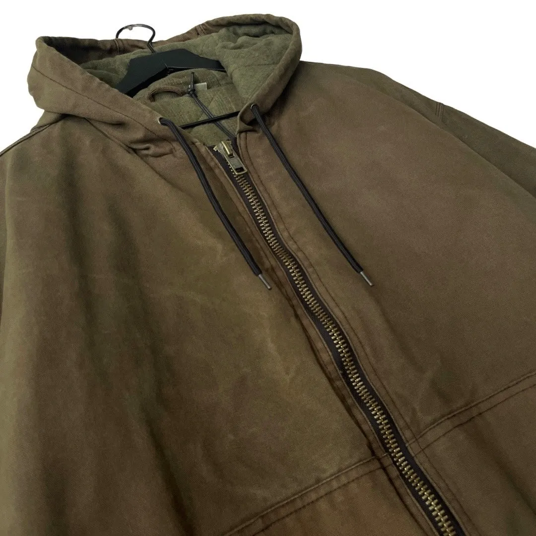 Insulated Hooded Canvas Work Jacket in Ranger / X-LARGE