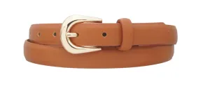 Kimmi - U Shaped Buckle Belt (Cognac)