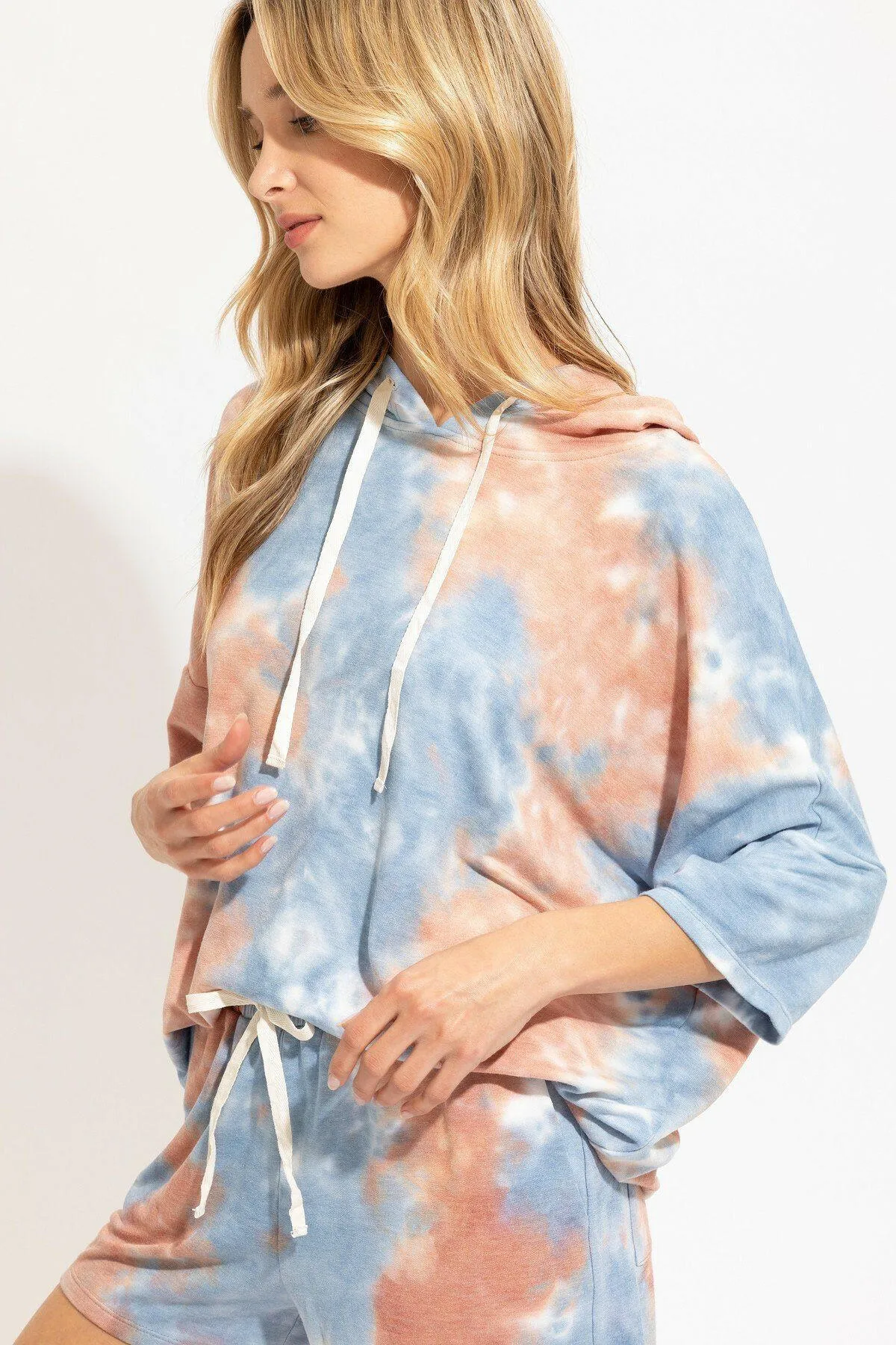 Knit Tie Dye Hoodie