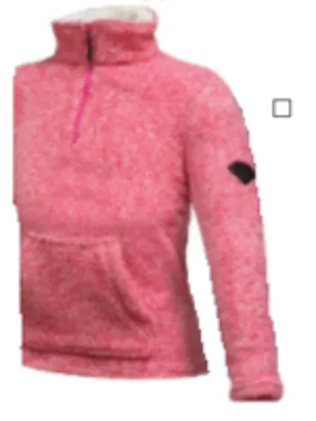 Ladies Crystal 1/4 Zipper Pull Over