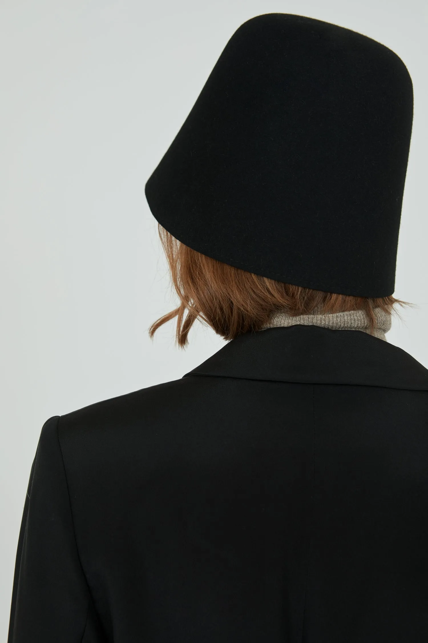 Madelyn hat | Black - Felted wool