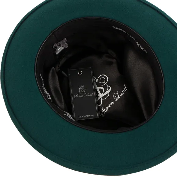 Madison Fedora - Refined Elegance with Diamond Dent Crown | WH-105 Green