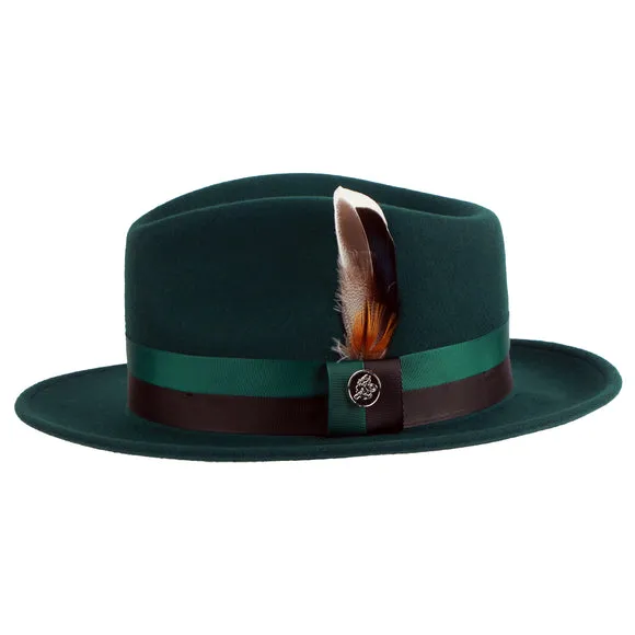 Madison Fedora - Refined Elegance with Diamond Dent Crown | WH-105 Green