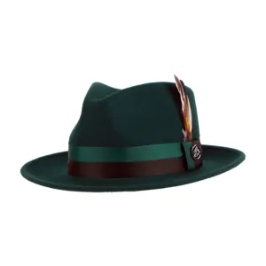 Madison Fedora - Refined Elegance with Diamond Dent Crown | WH-105 Green