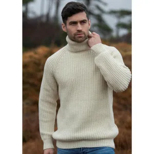 Men's High Collar Warm Neck Sweater