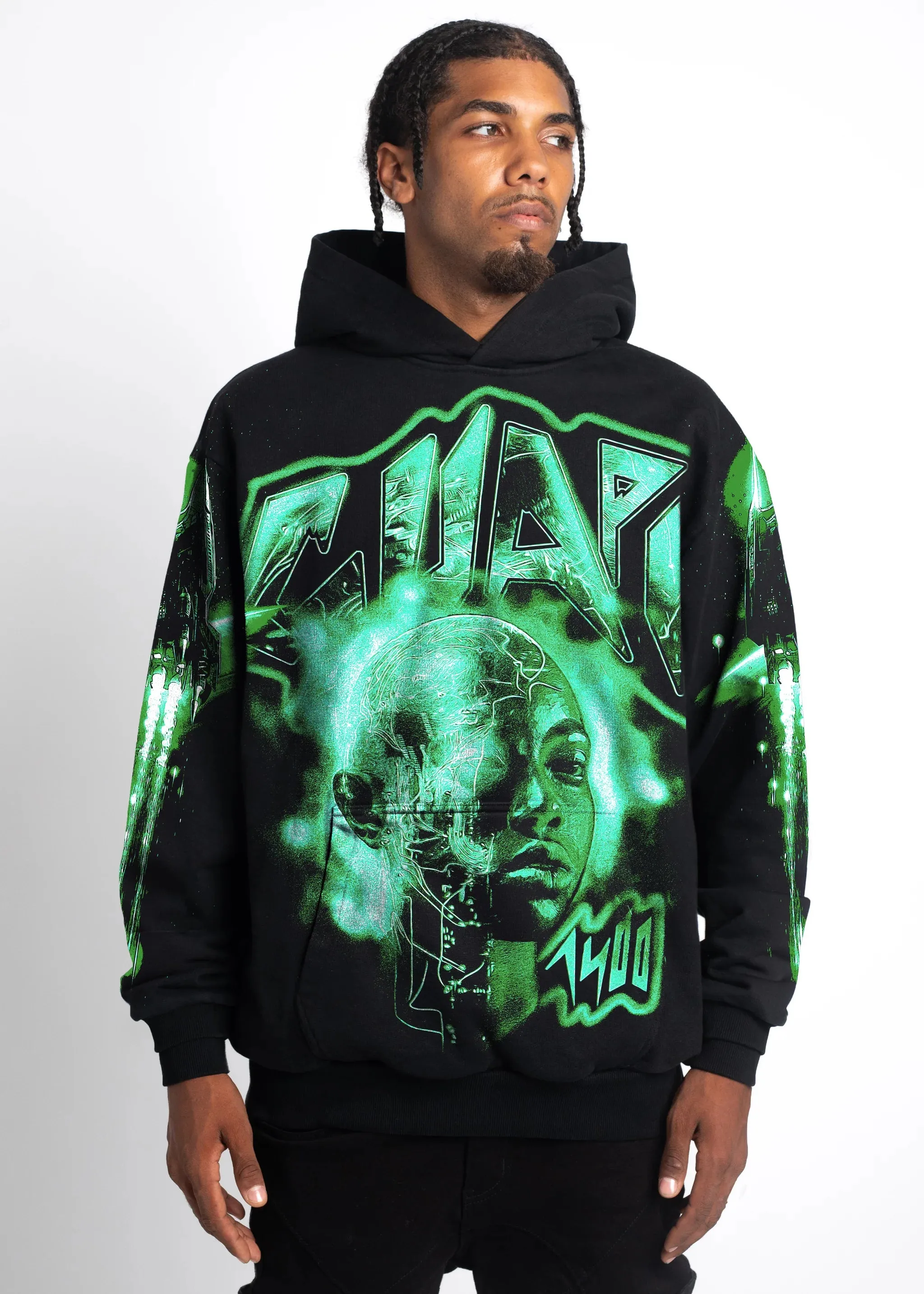 Obsidian Black Slime Hoodie (Black) - 292OBSH