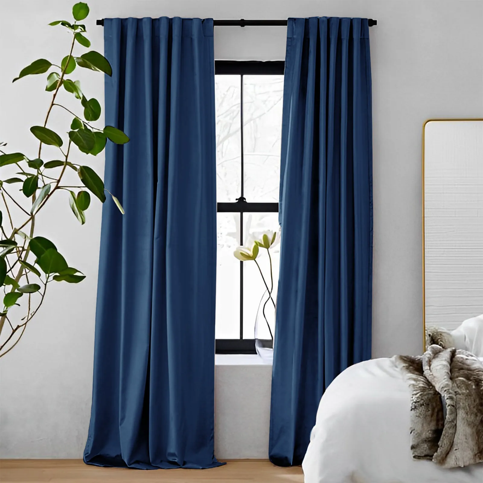 Pink | Vol Velvet Blackout Curtains Luxury Heavyweight Luster Custom Drapes | Soft Top Back Tab