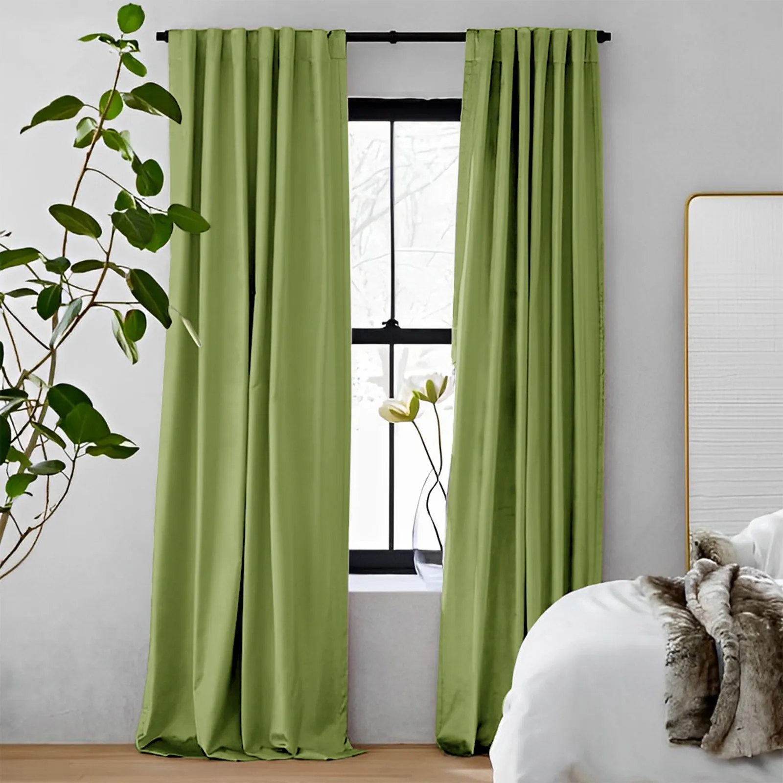 Pink | Vol Velvet Blackout Curtains Luxury Heavyweight Luster Custom Drapes | Soft Top Back Tab