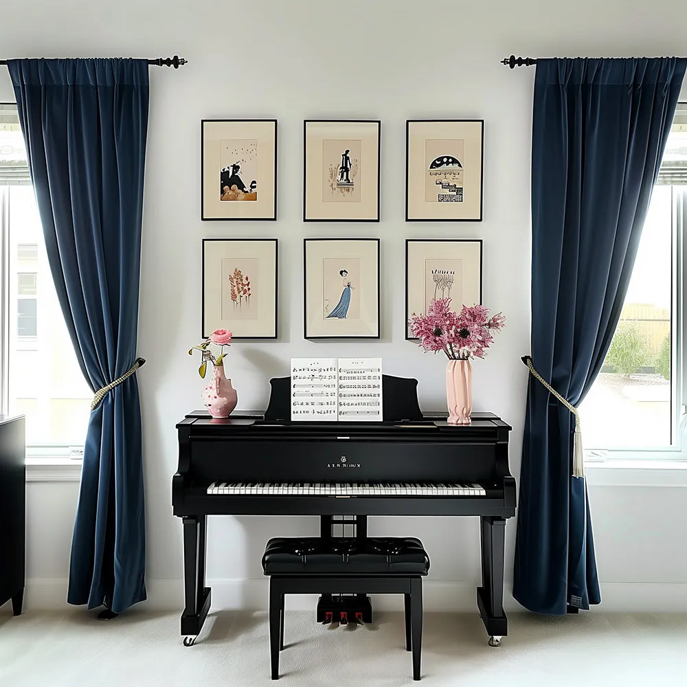 Pink | Vol Velvet Blackout Curtains Luxury Heavyweight Luster Custom Drapes | Soft Top Back Tab