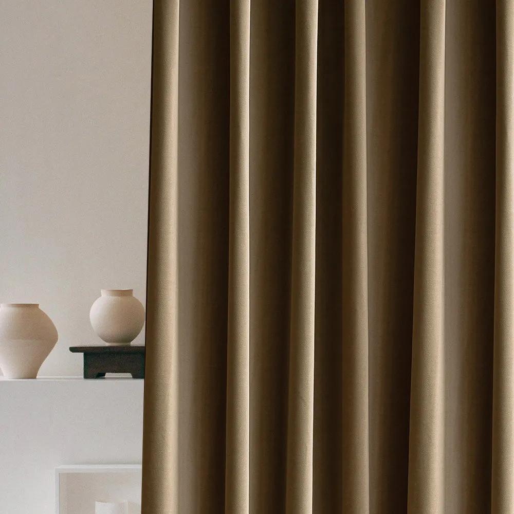 Pink | Vol Velvet Blackout Curtains Luxury Heavyweight Luster Custom Drapes | Soft Top Back Tab
