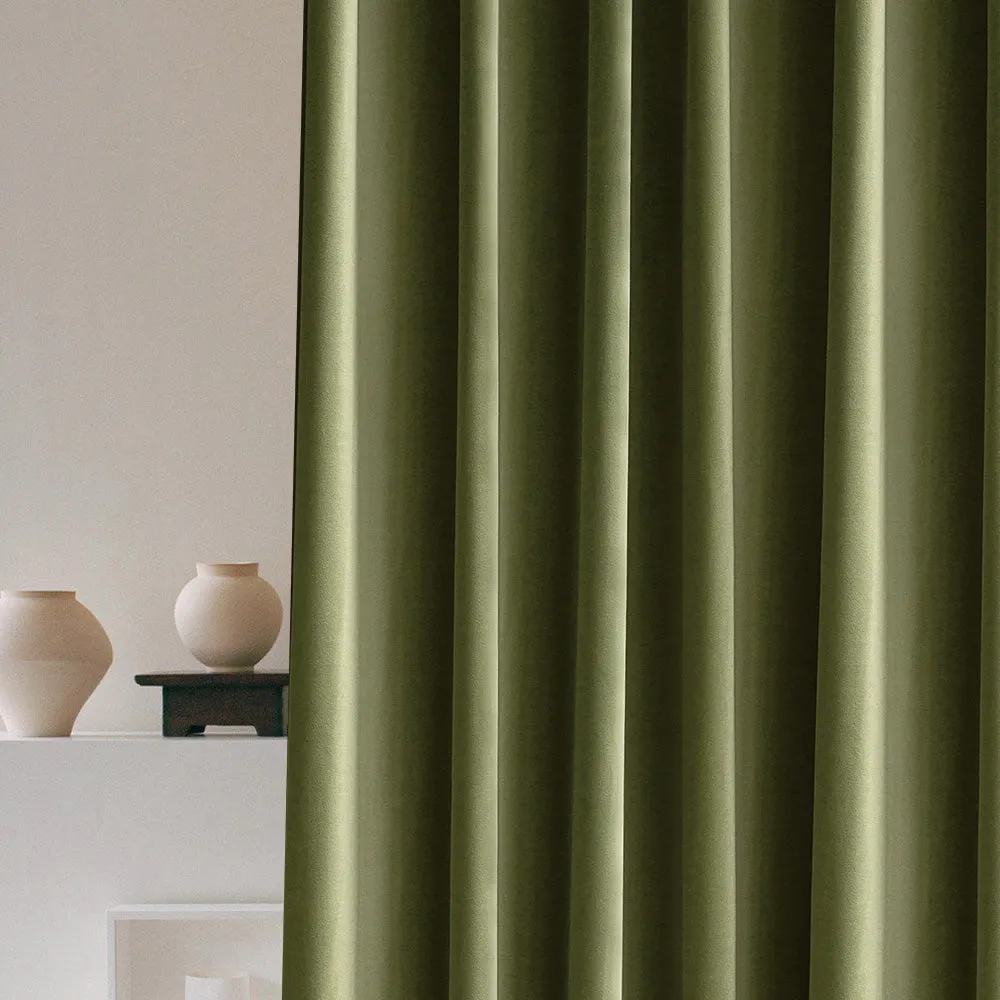 Pink | Vol Velvet Blackout Curtains Luxury Heavyweight Luster Custom Drapes | Soft Top Back Tab