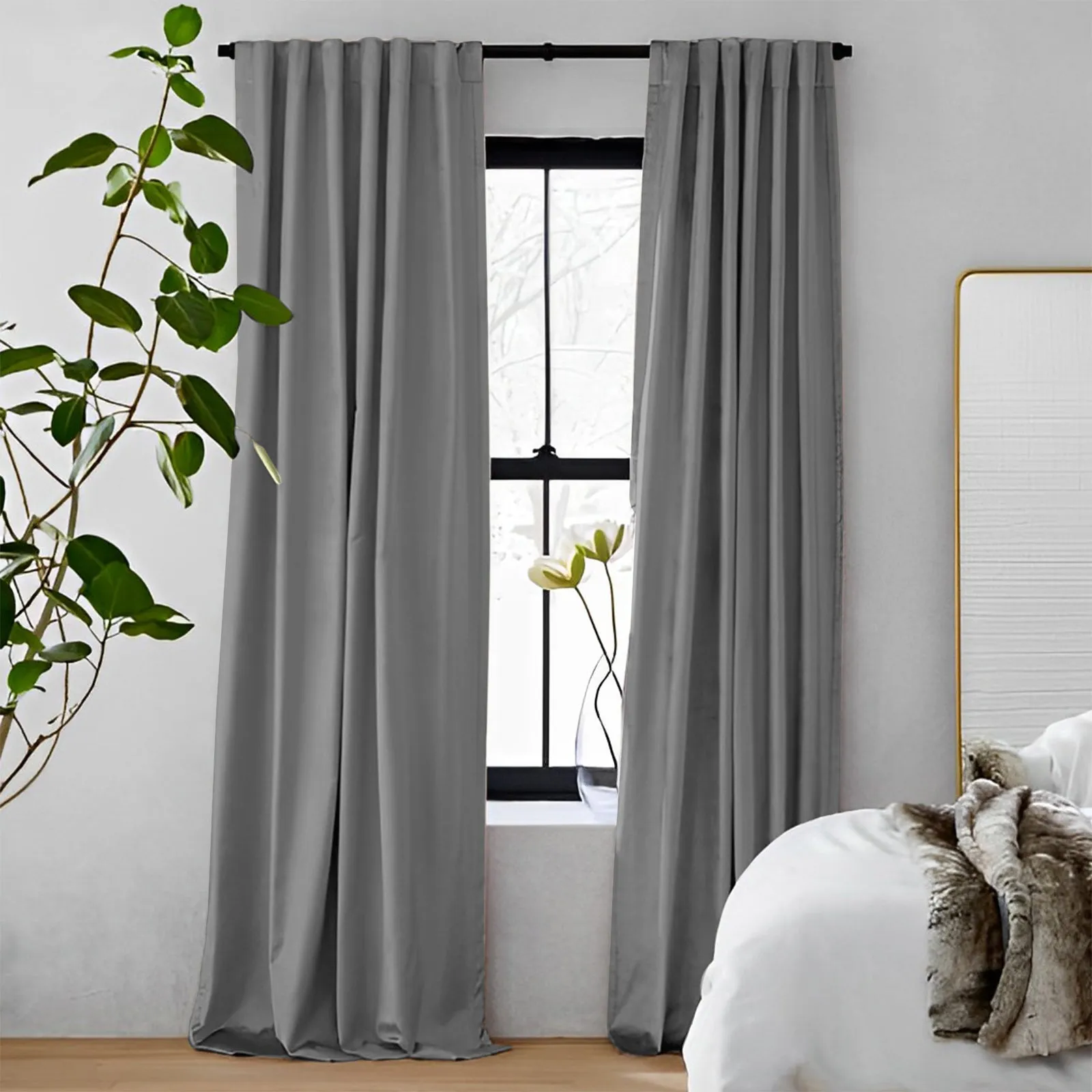 Pink | Vol Velvet Blackout Curtains Luxury Heavyweight Luster Custom Drapes | Soft Top Back Tab