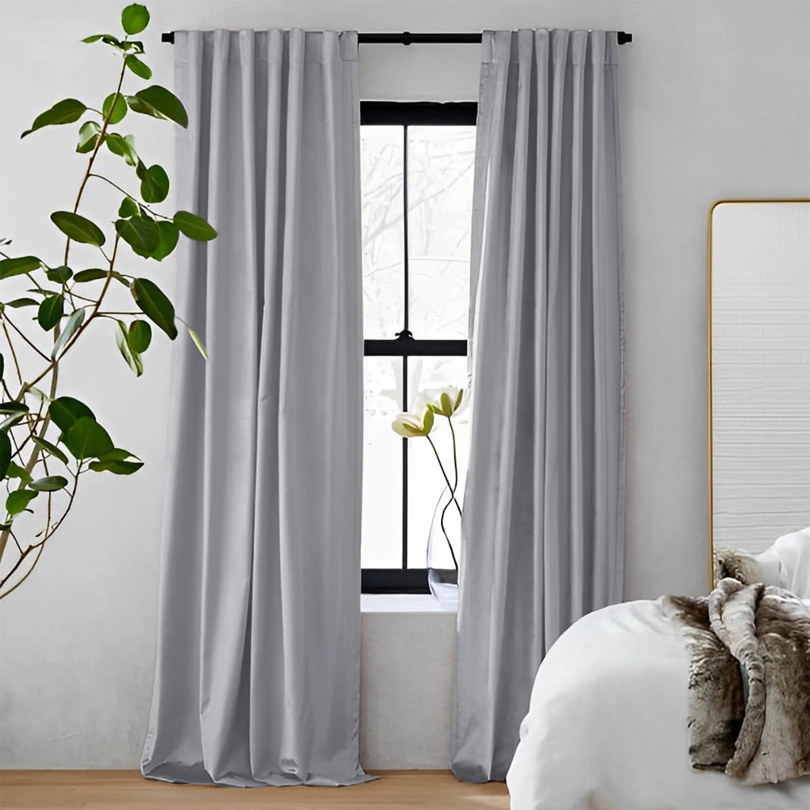 Pink | Vol Velvet Blackout Curtains Luxury Heavyweight Luster Custom Drapes | Soft Top Back Tab