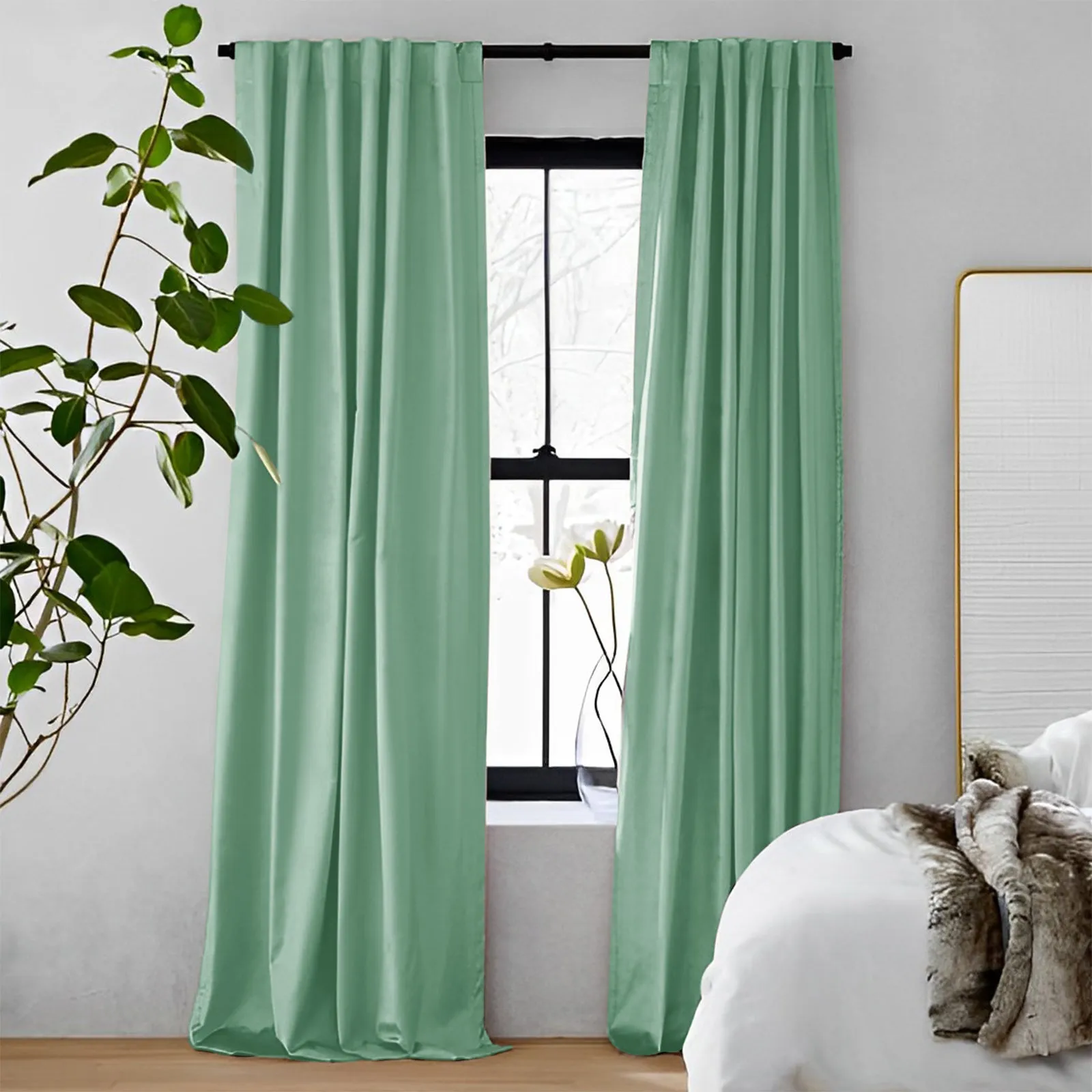 Pink | Vol Velvet Blackout Curtains Luxury Heavyweight Luster Custom Drapes | Soft Top Back Tab