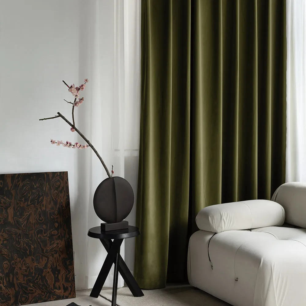 Pink | Vol Velvet Blackout Curtains Luxury Heavyweight Luster Custom Drapes | Soft Top Back Tab