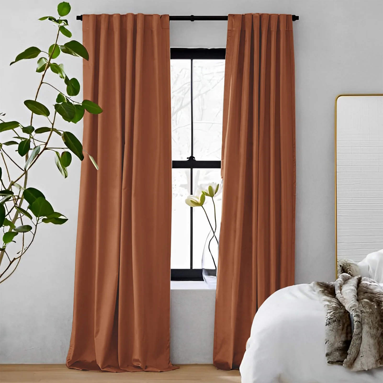 Pink | Vol Velvet Blackout Curtains Luxury Heavyweight Luster Custom Drapes | Soft Top Back Tab