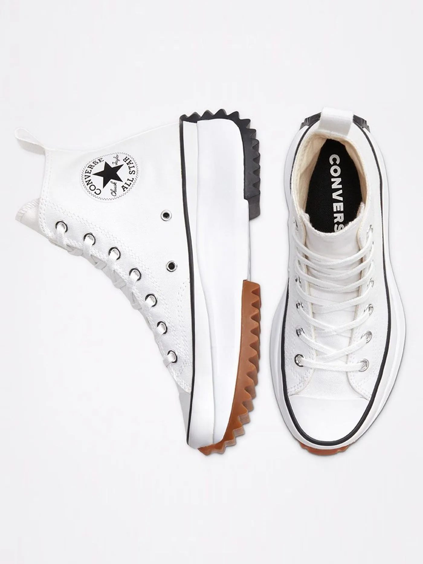 Run Star Hike Hi White/Black/Gum Shoes
