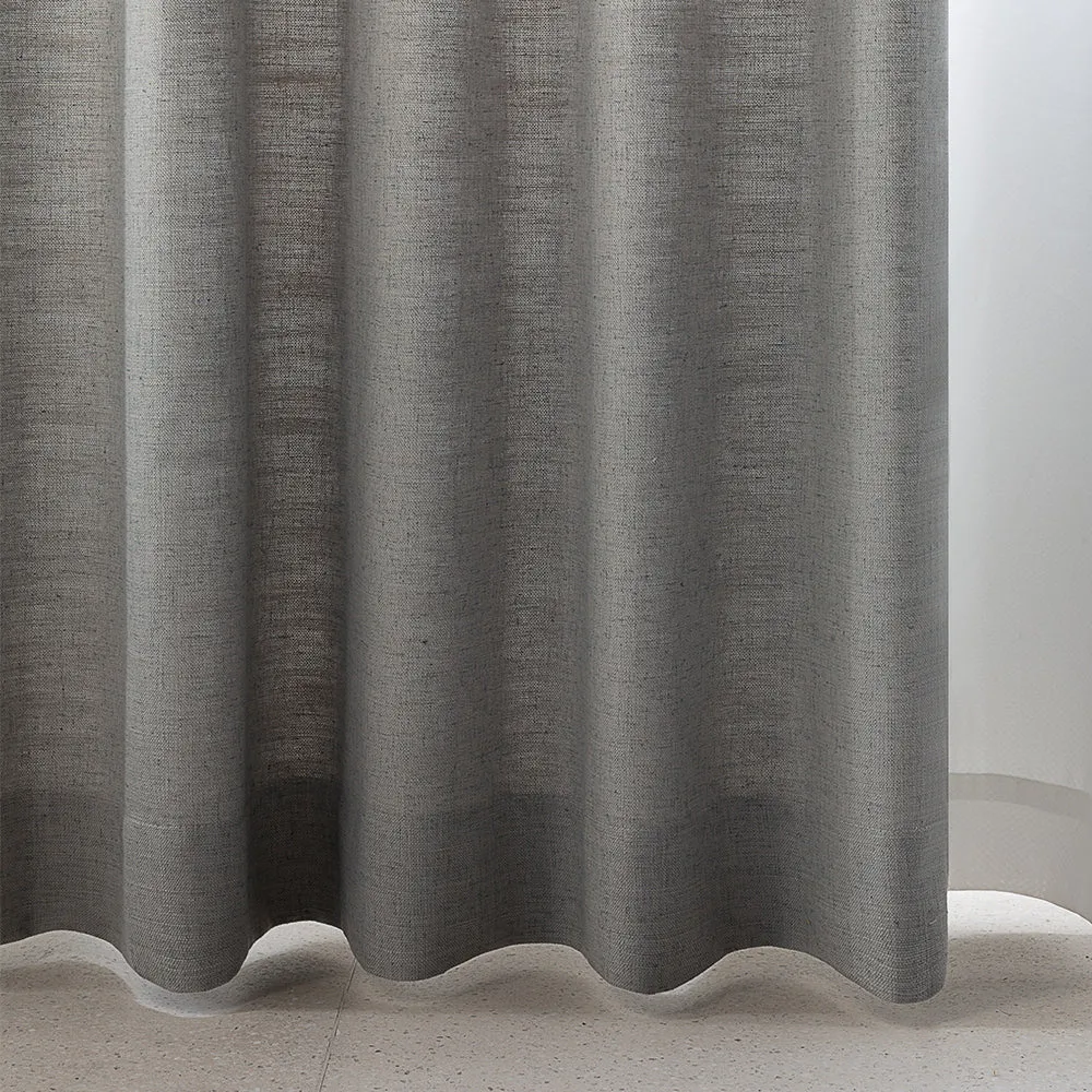 Sand Beige | Villa Linen Blackout Curtains Organic Natural Custom Drapes | Soft Top Back Tab