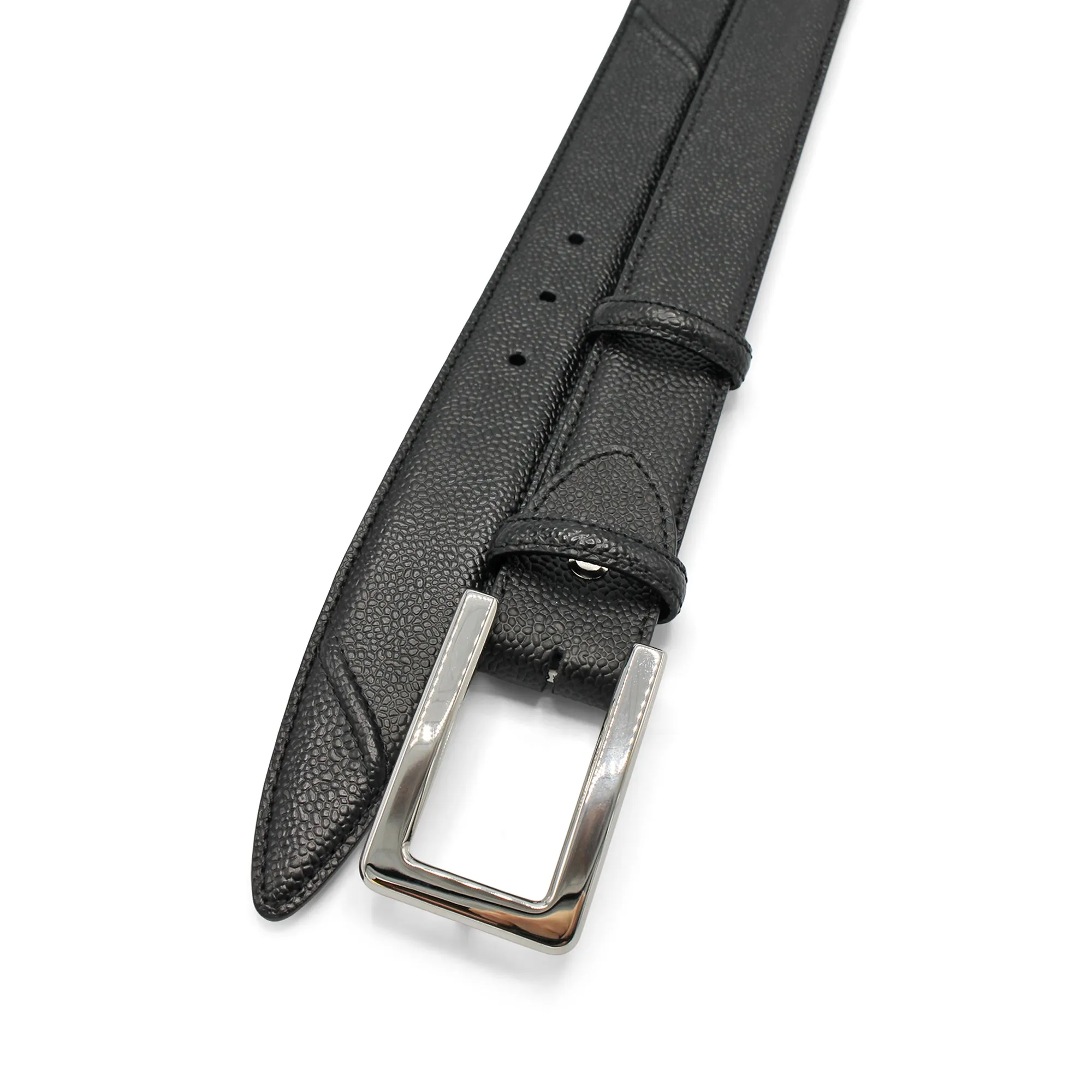 Scotch Grain Black Hancock Flat C Belt