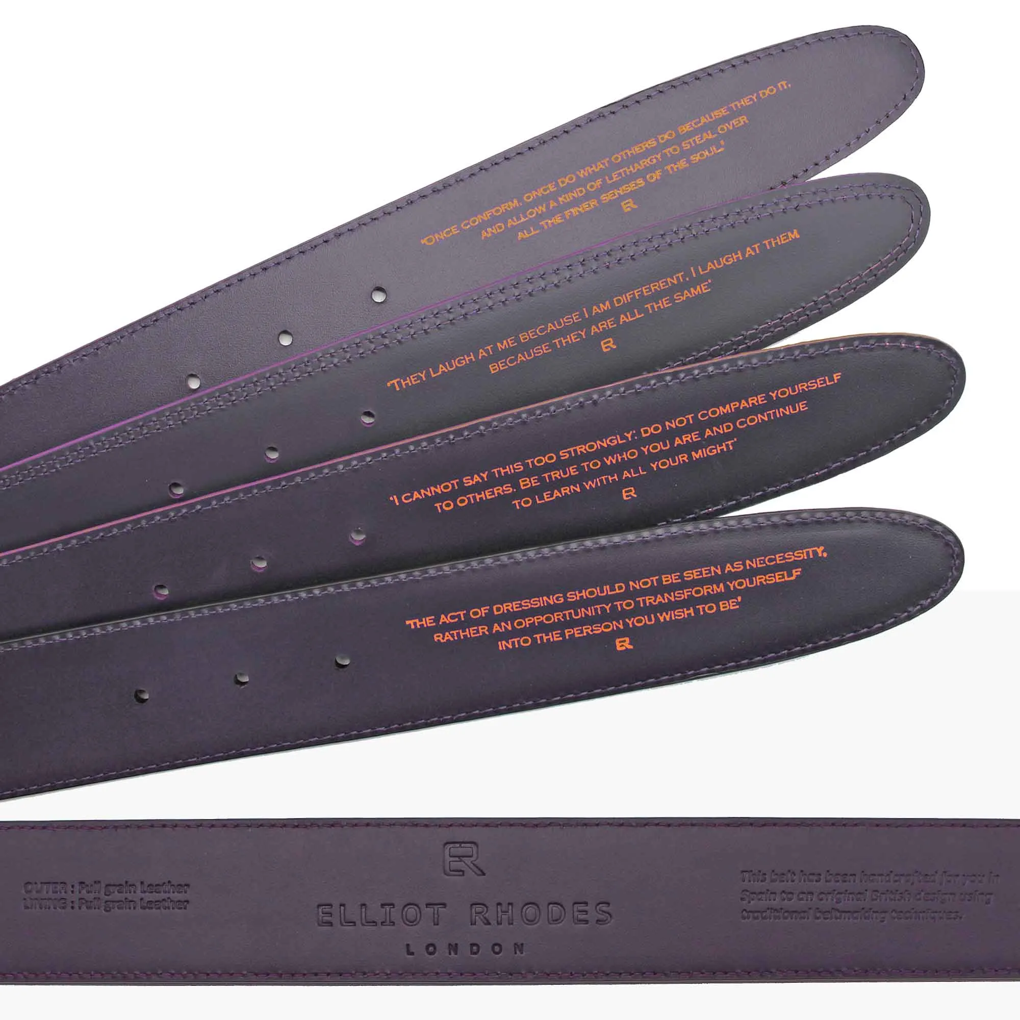 Scotch Grain Black Hancock Flat C Belt