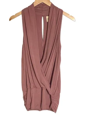 Soft Summer Quartz Faux Wrap Top