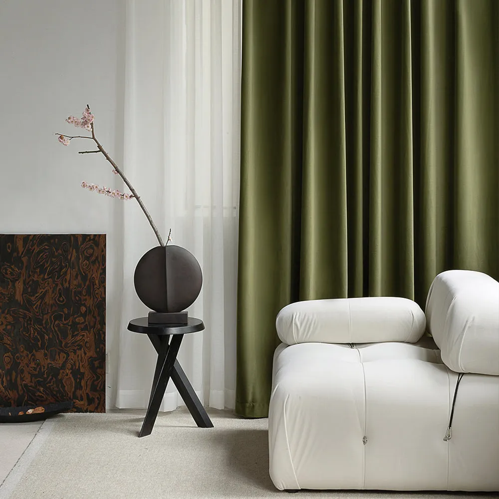 Steel Gray | Vol Velvet Blackout Curtains Luxury Heavyweight Luster Custom Drapes | Soft Top Back Tab