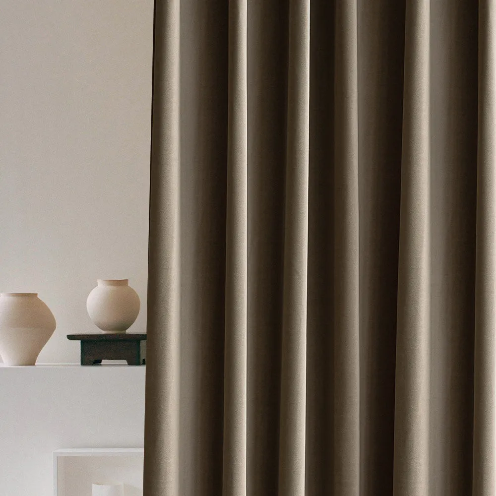 Steel Gray | Vol Velvet Blackout Curtains Luxury Heavyweight Luster Custom Drapes | Soft Top Back Tab
