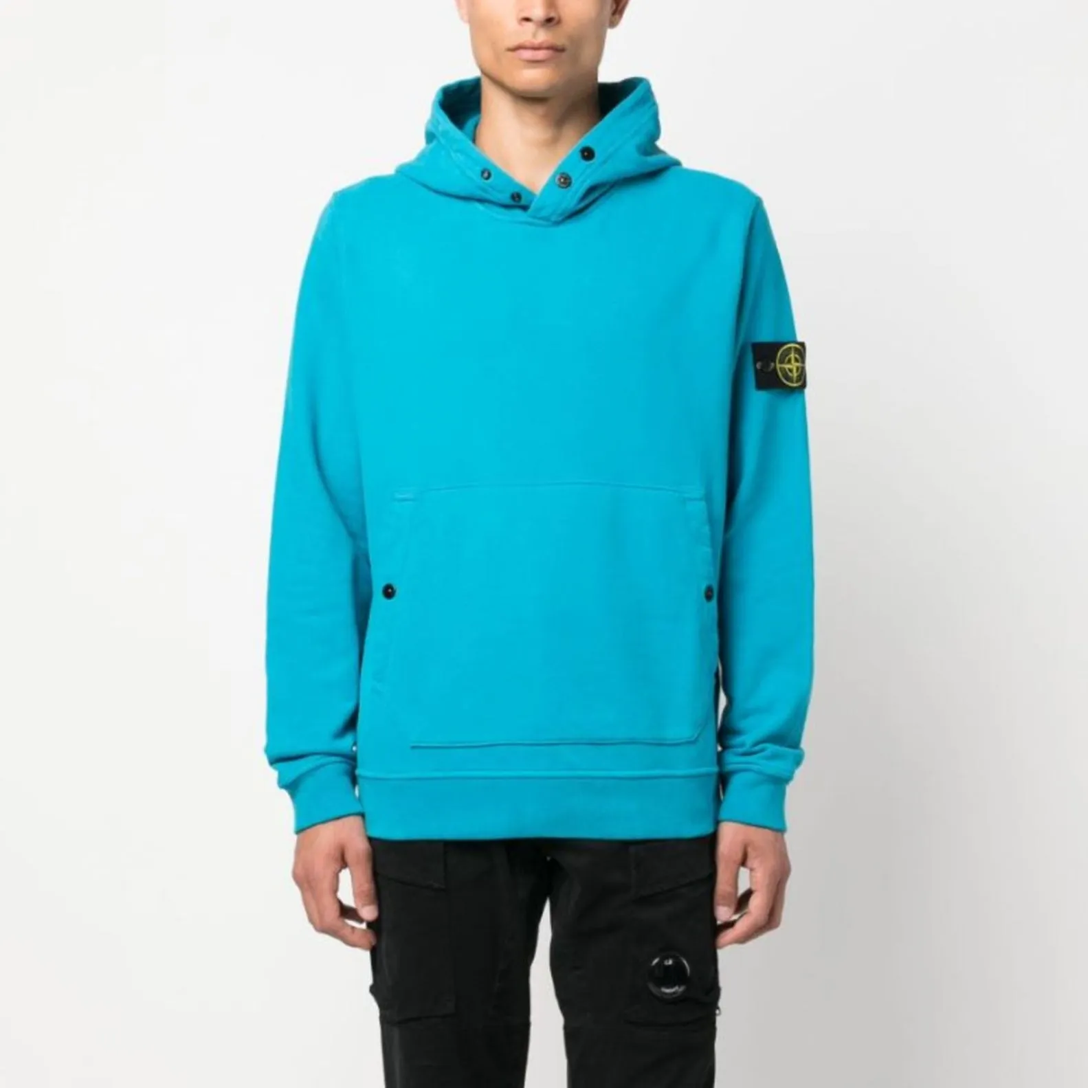 Stone Island Brushed Cotton Hoodie