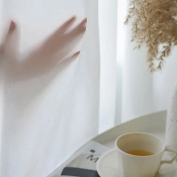 Tencel Lightweight Airy Custom Sheer Curtains | Soft Top Back Tab